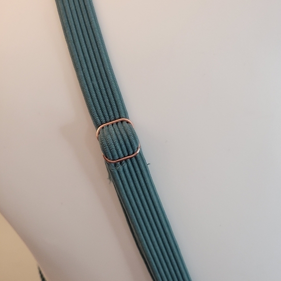 Shade & Shore Mini ribbed bandeau bikini top Green Size 36 DD - Picture 6 of 11